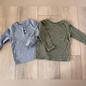 EUC thermal Henley and long sleeve tee sz 18mo
